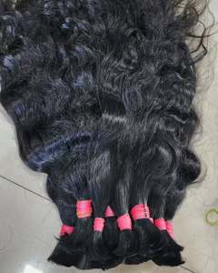 Máquina Auténtica Trama Virgen Extensiones de Cabello Indio Peluca de Cabello Humano Paquetes Colección Templo Natural - Product Image 5