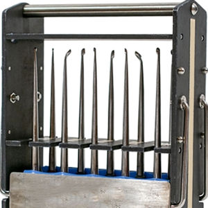 Plateau de stérilisation et de rangement pour curettes manuelles en acier inoxydable, support pour instruments médicaux, fentes sécurisées, manipulation sécurisée, transport chirurgical - Product Image 5