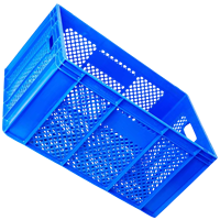 Caisses à viande en plastique de qualité supérieure DPK19, assiettes et bols 40x60x30cm, usage industriel, stockage et service pratiques, fabriqué en Turquie