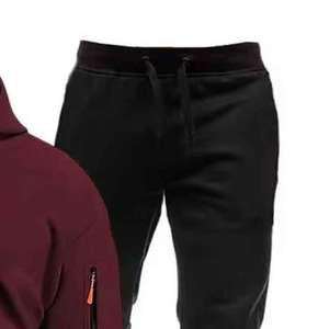 Ensemble de survêtement décontracté avec logo brodé personnalisé, design classique, 100% coton, respirant, taille élastique, doux et confortable, faible MOQ - Product Image 2