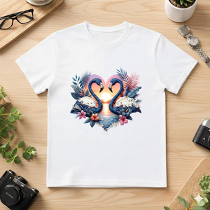 เสื้อยืดคอตตอน 100% ยูนิเซ็กซ์ 210GSM ทรงพอดีตัว สไตล์ลำลอง พร้อมลายพิมพ์สกรีนแบบกำหนดเอง ด้วยวิธีการพิมพ์ DTG - Product Image 1