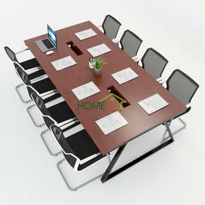 Trapeze II Concept Contemporary Conference <b>Table</b> 240x120 Modern <b>Office</b> Furniture Steel Assembly Legs for Hotels <b>Offices</b> HBTH013 - Product Image 1
