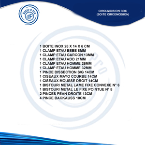 กล่องเข้าสุหนัตสแตนเลสแบบใช้ซ้ำได้เครื่องมือผ่าตัดพื้นฐานของพ่อดีโปร CE ได้รับการรับรองจาก13485 ISO - Product Image 2