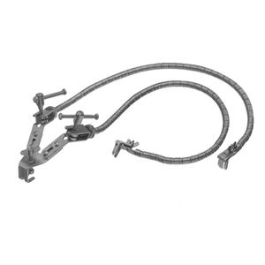 Retractor cerebral Leyla de acero inoxidable de alta calidad con 2 brazos flexibles y sistema de fijación para neurocirugía - Product Image 4