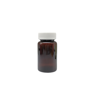 Wholesale 120CC Dark Brown PET <b>Bottle</b> 36mm-20g with Plastic Cap for <b>Pills</b> Made in Vietnam Manufactory Competitive Price - Product Image 1