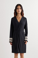 Pyjamas pour femmes, robe de nuit longue en coton, robe de chambre confortable en modal et bambou pour femmes
