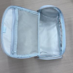 Fashion PVC Zipper <b>Cosmetic</b> Bag Soft Handle-Waterproof Multi-Purpose Travel Storage <b>Organizer</b> (Medium Capacity) - Product Image 5