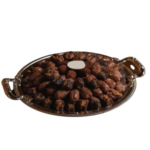 Bandeja de chocolate de plata moderna en bandeja de servicio de chocolate hecha a mano Premium de plata elegante para ocasiones y eventos especiales - Product Image 2