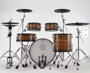 New Industrial Grade <b>Drum</b> T950 PRO OEM Customized Sparkles Black/dark Wood Grain Module Electronic <b>Drum</b> Set - Product Image 1