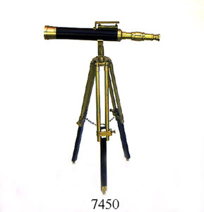 Chất lượng cao hải lý Antique Brass Kính thiên văn với gỗ đứng handmade hải lý Kính thiên văn để bán - Product Image 4