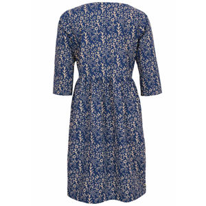 เดรสโบฮีเมียนผ้าฝ้าย 100% ของ Avery ลายดอกไม้สบายๆ สไตล์นิรันวา ความยาวระดับเข่า เรียบง่าย ทันสมัย เหมาะสำหรับฤดูร้อน ฤดูใบไม้ร่วง ฤดูใบไม้ผลิ ใส่ได้ทุกวัน - Product Image 5