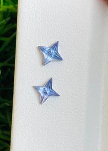 Tanzanite naturelle Ninja Shuriken Cut (coupe spéciale personnalisée) Gemmes coupées uniques Taille 4.40-4.40 MM Poids 0.70 Carat Clarity Eye Clean - Product Image 2