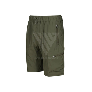 Pantalones Cortos Casuales Ligeros de Polialgodón con Ajuste Fácil, Cintura con Cordón, Bolsillos de Almacenamiento e Impresión de Color Personalizada - Product Image 3