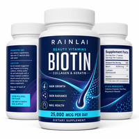 Nouvelle Formule de Capsules de Biotine de Haute Qualité, Sans Gluten, Adaptées aux Végétaliens, pour le Soutien Immunitaire et la Croissance Capillaire, Fournisseur Chinois
