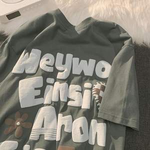 OEM 100% algodón sólido para camisetas de manga corta cuello redondo secado rápido logotipo personalizado ajuste regular para ropa de hombre - Product Image 1