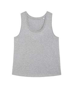 Camiseta sin mangas corta de peso pesado de verano para mujer, chaleco para mujer con espalda cruzada, logotipo personalizado, estilo informal de punto fino - Product Image 6