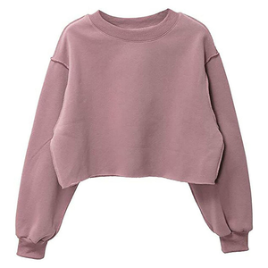 Sudaderas con Capucha Cortas de Punto Estampadas para Mujer, con Logotipo Frontal, Fabricante Personalizado, Ropa Urbana - Product Image 3