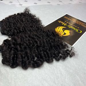 Extensiones de cabello brasileño birmano crudo con estilo de rizo italiano sin enredos y sin desprendimiento de proveedor vietnamita - Product Image 3