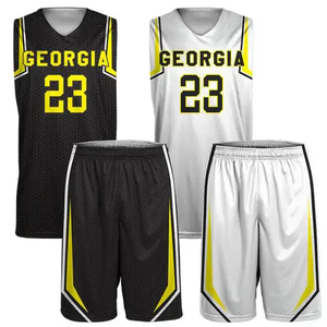 Uniforme de baloncesto para hombre, conjunto de Jersey, pantalones cortos, ropa deportiva transpirable de secado rápido, ropa de entrenamiento, equipo personalizado, sin mangas, duradero - Product Image 4