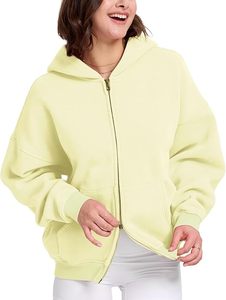 Sudaderas con capucha de algodón 100% de alta calidad para mujer, estampado de pantalla de seda con patrón sólido de invierno bordado - Product Image 4