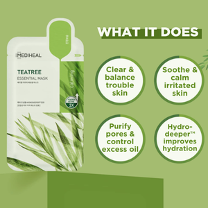 [Mediheal] Teatree Essential Mask-Cosméticos de Corea al por mayor - Product Image 2