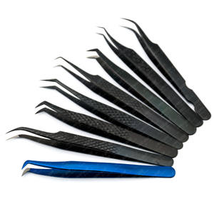 แหนบปลายขนตาแบบคลาสสิคปลายโค้งเส้นใยสีดำแหนบปริมาณขนตา45 90องศา - Product Image 6