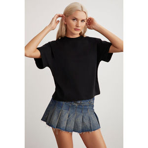 GRIMELANGE Lottie Camiseta Básica de Manga Corta para Mujer, 100% Algodón Orgánico, Corte Regular, Cuello Redondo - Product Image 3