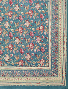 Sábana de Algodón Estampada a Mano para Cama Doble, para el Hogar, Hoteles y Fines Especiales - Product Image 2