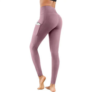 <b>High</b> <b>Waist</b> <b>Seamless</b> Gym <b>Leggings</b> Womens Workout Wholesale Fitness Wear Pockets <b>Legging</b> Best Price <b>Legging</b> - Product Image 3
