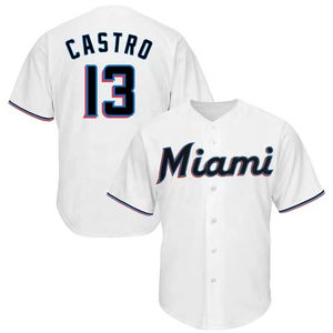 Maillots de baseball bleus à impression personnalisée, uniformes de baseball boutonnés - Product Image 2