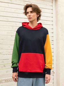 Sudadera con Capucha Térmica Extra Grande para Hombre, 100% Algodón, Felpa Francesa Gruesa, Hombros Caídos - Product Image 5