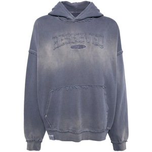 Sweat à capuche en coton d'hiver surdimensionné, lourd, personnalisé, avec patchs, délavé vintage, écologique, pour hommes - Product Image 1