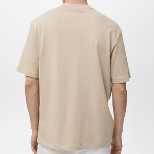 เสื้อยืดผ้าฝ้าย100% สำหรับผู้ชายเสื้อยืดไหล่ตกน้ำหนัก300กรัม - Product Image 6