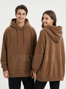 Custom Design Oversized Thick Fleece Hoodie with Drawstring Casual Loose Fit Street wear Plain Blank Drop Shoulder <b>Hoodies</b> - Product Image 3