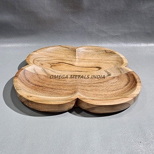 Bandeja de hojas de madera de tendencia superior con atractivo rústico natural y patrones de grano profundo para un servicio sofisticado y funcional - Product Image 6