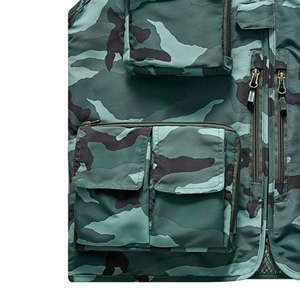 Chaleco Cargo de Lona para Hombre, Estilo Urbano, con Múltiples Bolsillos, Transpirable, de Secado Rápido, Antipilling, Colores y Tallas Personalizables - Product Image 5