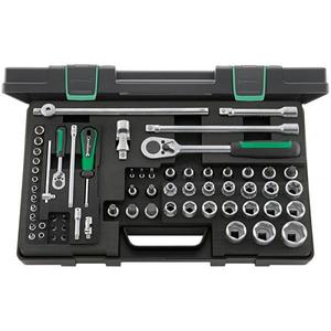 Stahlwille <b>TORX</b> Assortment 1/4 and 1/2'' Square <b>Socket</b> 63-Piece <b>Set</b> - Product Image 1