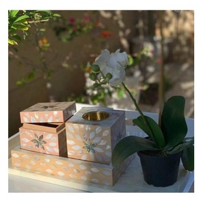 กล่องของขวัญรอมฎอนอาหรับ,ชุดกล่องถาดเตาบาคอร์ฝังมุก - Product Image 3