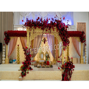 Mandap de Boda de Diseño Único con Aspecto de Madera, Mandap Mágico de Maharani para Bodas, Mandap Haveli Más Vendido para Salones de Boda en el Reino Unido - Product Image 1