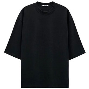 Offre Spéciale nouveau Design 2024 microfibre hommes T-Shirt sérigraphié surdimensionné goutte épaule respirant coton bambou Fiber T-Shirt - Product Image 6