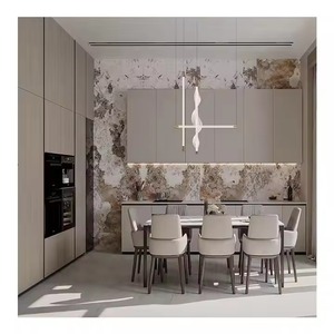 SANYANG 2025 personnalisé moderne haute brillance laque armoires de cuisine vente chaude meubles de rangement pour appareils ménagers - Product Image 5