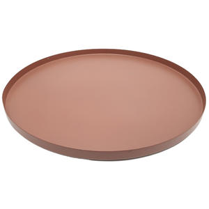 Best Seller Iron <b>Round</b> Plate <b>Brush</b> Nickel Silver Colour Set of 5 Standard Size Serving Charger Plate for Restaurant and Hotel - Product Image 6