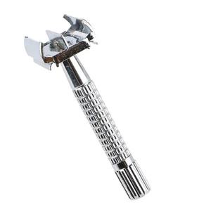 Rasoir de sécurité professionnel HERMANN MEDITECH HM-SR-1012 en acier inoxydable à long manche, double lame de haute qualité pour hommes, rasage lisse et précis - Product Image 4