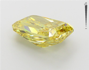 Aniva 4.08CT IGI ได้รับการรับรอง HPHT ห้องปฏิบัติการสีแฟนซีสดใสเพชรทรงสี่เหลี่ยมสีเหลืองสดใสได้รับการรับรอง - Product Image 3