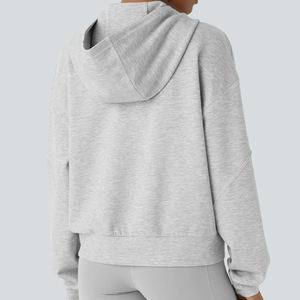 Sweatshirts pour femmes à épaules tombantes doux avec détail nœud, sweat-shirts tendance pour un usage décontracté, sweat-shirts tendance streetwear - Product Image 6