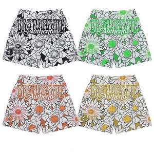 กางเกงขาสั้นตาข่ายกีฬาของผู้ชาย2024ออกแบบได้ตามต้องการระบายอากาศได้และไม่พันกันเอวยางยืดผ้าถักสำหรับฤดูร้อน - Product Image 1