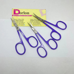 Meilleur petit ciseaux couleur enduit ongles cuticule ciseaux en acier inoxydable lame incurvée ciseaux à ongles avec offre de logo personnalisé. - Product Image 1