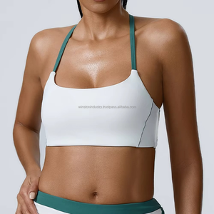 Nouveau soutien-gorge de sport sans couture pour femme, collection 2025-2026, idéal pour le sport en extérieur, la gym et le yoga, personnalisable avec broderie. - Product Image 4