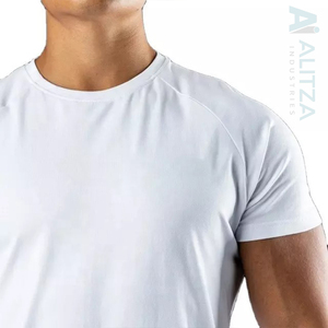 Organic Cotton Boxy Fit Custom Print Logo Design Unisex Drop Shoulder Hip Hop Style Men's T-shirts - Product Image 3