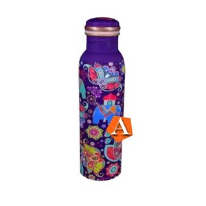 34oz 100% Pure Copper <b>Water</b> <b>Bottle</b> For Drinking Large Handcrafted Ayurvedic Copper <b>Water</b> <b>Bottle</b> <b>Metal</b> <b>water</b> <b>bottle</b> - Product Image 1